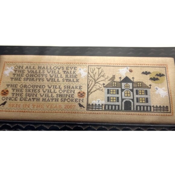 Pumpkins & Poltergeists Cross-Stitch Pattern By Blue Ribbon Designs - Picture 1 of 3